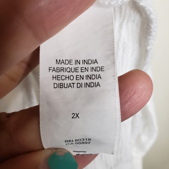 Lucky Brand| Embroidered Aztec Top - Picture 7 of 11